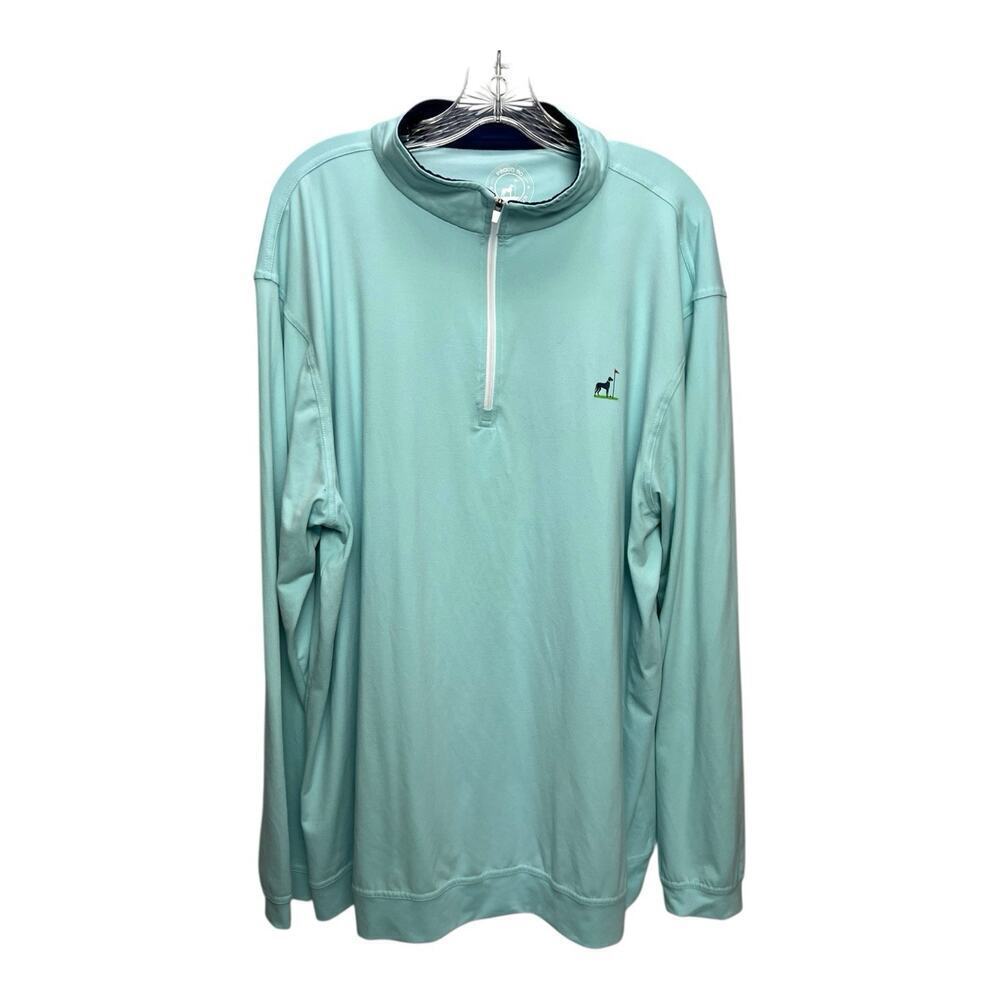 Proud 90 1/4 Zip Shirt 2XL Light Blue Long Sleeve Golf Stretch Pullover Mens